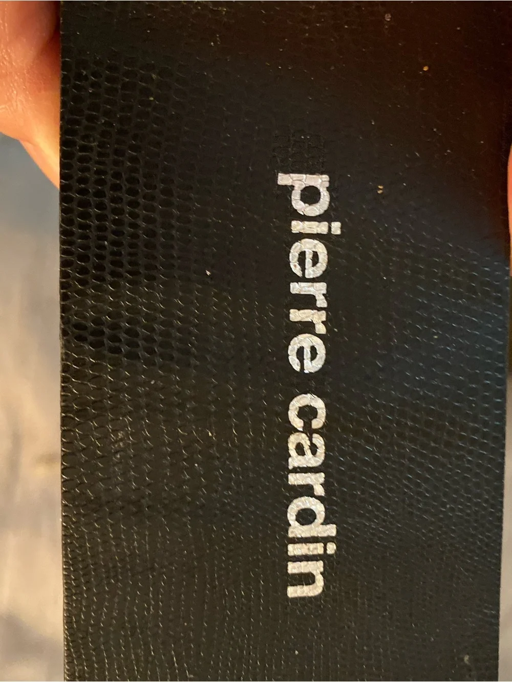 Pierre Cardin Black Textured Case with Silver Logo